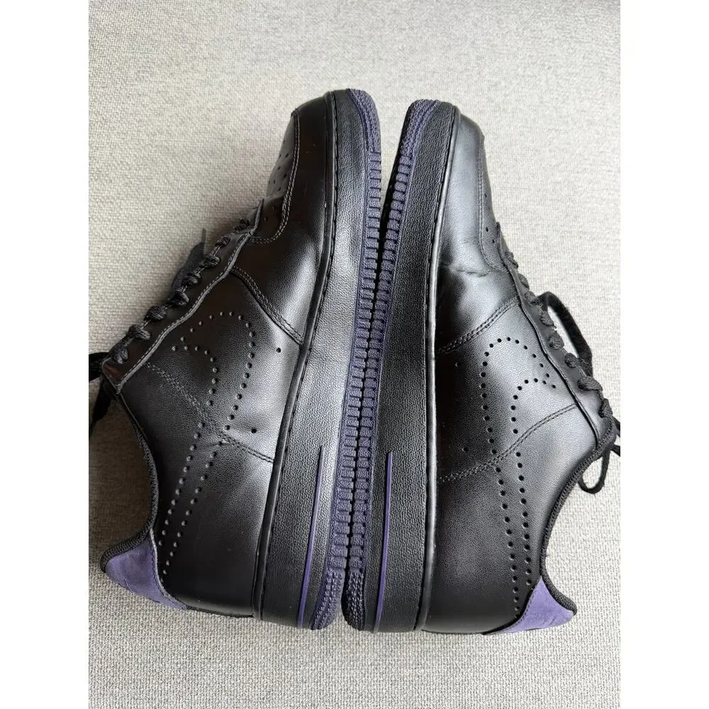 Nike Air Force 1 '07 Leather Black Ink Sneaker 315122-028 Men's 10